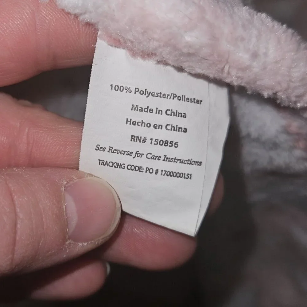 Pink White Cloud Star Moon Sleeping Fleece Baby Blanket Lovey Gray Baby Elements